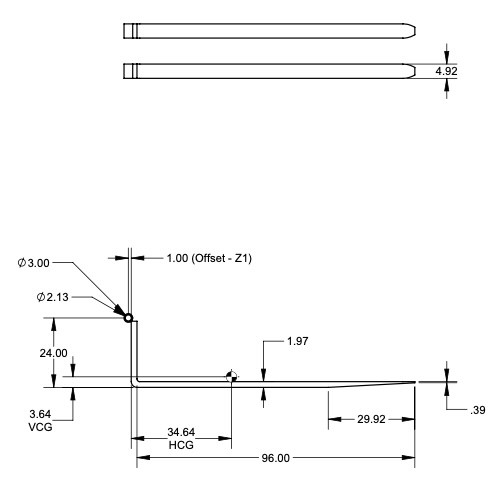 Arrow 732-5-96A24004 Forks - 96 Inch Long 