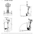 Heiden Battery Powered Wallboard Fork - HCF-B Dimensions 