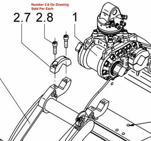 Kinshofer 120015739 Allen Head Bolts For HPX-HD Drive Shell Caps 
