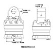 Kinshofer KM06F140-40 Rotator - Technical Drawing 