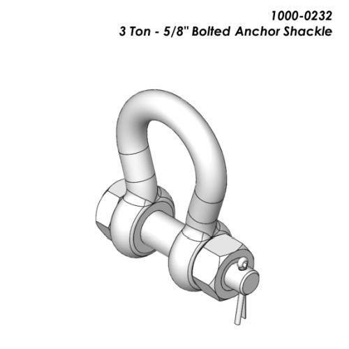 Star 1000-0232 3 Ton Anchor Shackle 