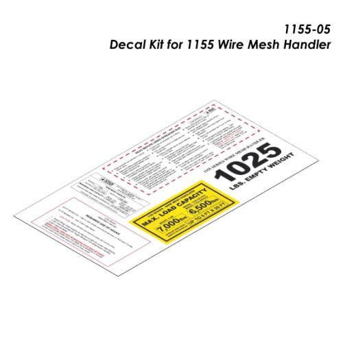 Star 1155-05 Wire Mesh Handler Decal Set 