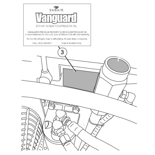 Vanair 263533-2 Vanguard Oil Decal 